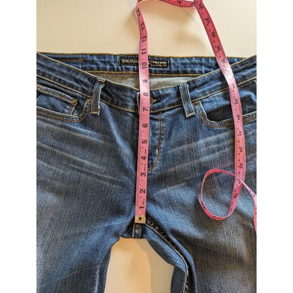 Big Star Denim Jeans Remy Bootcut Low Rise Western Y2K Boho Blue Size 28 - Picture 12 of 13